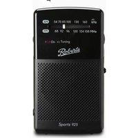 Roberts Sports 925 Portable AM/FM Radio - Black, Black