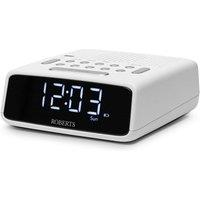 Roberts Ortus FM Clock Radio - White, White