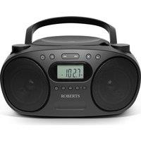 ROBERTS Zoombox FM Portable FM/AM Boombox - Black, Black