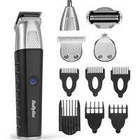 BABYLISS MT812U Lithium Power 11-in-1 Wet & Dry Multi-Trimmer - Black & Silver, Silver/Grey,Black