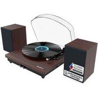 MAJORITY Moto Plus Belt Drive Bluetooth Turntable - Walnut, Brown
