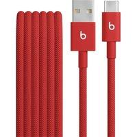 BEATS USB-A to USB-C Woven Cable - 1.5 m, Rapid Red, Red