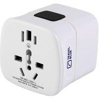TRAVEL BLUE TB-320 Universal Travel Plug Adapter, White