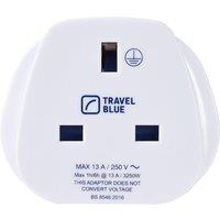 TRAVEL BLUE TB-170 UK to EU Travel Plug Adapter, White