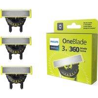 PHILIPS OneBlade QP430/50 Replacement Blades - Pack of 3, Green,Black