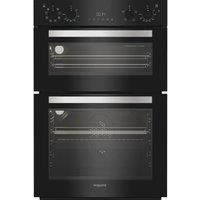 HOTPOINT DIH 82G B Electric Double Oven - Black, Black