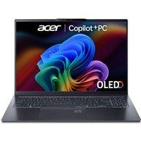 Acer Swift Go 16 OLED 16" Laptop, Copilot+ PC - AMD Ryzen AI 7, 1 TB SSD, Grey, Silver/Grey