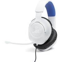 JBL Quantum 100P Gaming Headset for PlayStation - White, White,Blue
