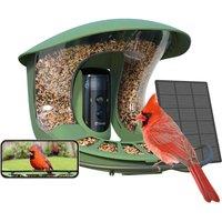 BIRDFY Feeder 2 Pro Smart Camera Bird Feeder with Solar Panel - Green, Green