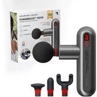SHARPER IMAGE Powerboost Move Portable Percussion Massager - Grey