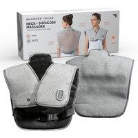 SHARPER IMAGE Heated Neck & Shoulder Massager Wrap - Grey