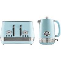 DAEWOO Denver SDA2848GE Jug Kettle & 4-Slice Toaster Bundle - Sky Blue, Blue