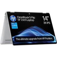 HP HP OmniBook 5 14" 2 in 1 Laptop - IntelCore i5, 512 GB SSD, Silver, Silver/Grey