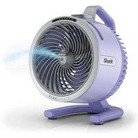 SHARK FlexBreeze HydroGo FA050UKLV Portable 6.8" Misting Turbo Fan - Lavendar & Cool Gray, Silver/Grey,Purple