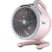 SHARK FlexBreeze HydroGo FA050UKPK Portable 6.8" Misting Turbo Fan - Ballet Pink & Cool Gray, Pink,Silver/Grey