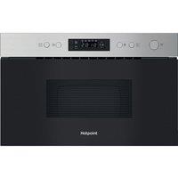 HOTPOINT Class 3 HPM K12C XUK Built-in Compact Microwave with Grill - Stainless Steel, Stainless Steel