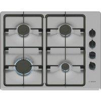 BOSCH Series 2 PBP6B5K60 60 cm Gas Hob - Stainless Steel, Stainless Steel