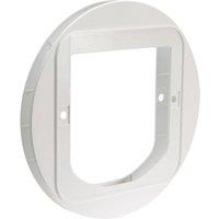 SUREFLAP Cat Flap Mounting Adaptor - White, White