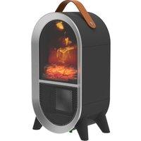 SMART AIR Glow Heat Portable Fan Heater - Black, Black