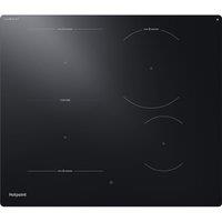 HOTPOINT HeatControl HTX6014DCF 60 cm Electric Induction Hob - Black, Black