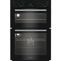 INDESIT DII 10D B Electric Built-in Double Oven - Black, Black