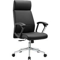 TTAP London PU Leather Tilting Executive Chair - Black