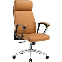 TTAP London PU Leather Tilting Executive Chair - Tan