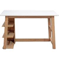 TTAP Monza Home Office Desk - Brown & White