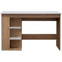 TTAP Milan Home Office Desk - Brown & White