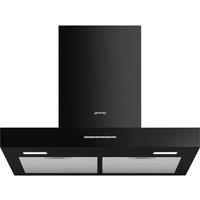 SMEG KBT600BL Chimney Cooker Hood - Black, Silver/Grey