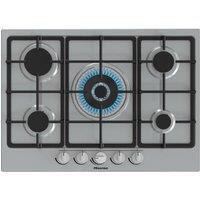 HISENSE GM773XF 71 cm Gas Hob - Stainless Steel, Stainless Steel