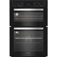 HOTPOINT DIH 10D B Electric Built-under Double Oven - Black, Black