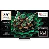 75 TCL C7K QD-Mini LED 4K HDR Smart Google TV - 75C7K, Black
