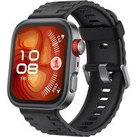 HUAWEI Watch Fit 4 Pro - Titanium Black, Fluoroelastomer Strap, Black