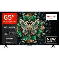 65" TCL C6K QD-Mini LED 4K HDR Smart Google TV - 65C6K, Black