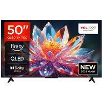 50" TCL T6C QLED 4K HDR Smart Fire TV - 50T6C-UK, Black