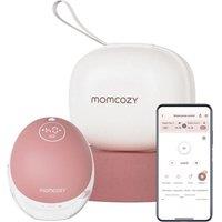MOMCOZY M9 Mobile Flow Single Breast Pump - Pink & White