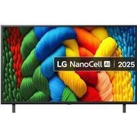 LG NANO80 NanoCell AI 4K HDR Smart TV 2025 - 43NANO80A6B, Blue