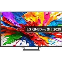 75" LG QNED93 QNED evo AI Mini LED 4K HDR Smart TV 2025 - 75QNED93A6A, Black