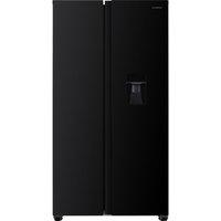 KENWOOD KSBSDBD25 American-Style Fridge Freezer - Black, Black