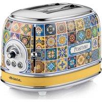 Ariete Positano 0155/1P 2-Slice Toaster - Yellow & Blue, Silver/Grey,Yellow,Blue