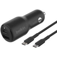 BELKIN 42 W USB Type-C Car Charger, Black