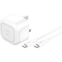 BELKIN BoostCharge WCA008my1MWH-B6 30 W USB Type-C Wall Charger, White