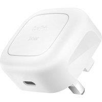 BELKIN BoostCharge WCA009myWH 20 W USB Type-C Wall Charger, White
