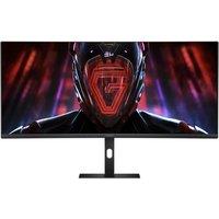 XIAOMI G34WQi Wide Quad HD 34" Curved LED Gaming Monitor - Black, Black