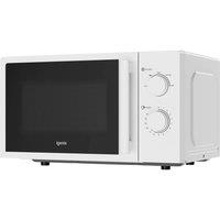 IGENIX IGMS0820MSSW Compact Solo Microwave - White, White