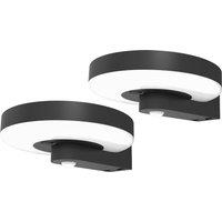 4LITE Arundel Solar Wall Light - Pack of 2