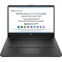 HP 14s-dq3500sa 14" Laptop - IntelCeleron, 64 GB eMMC, Black, Black