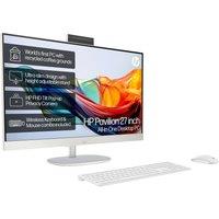 HP Pavilion 27-cr0051na 27" All-in-One PC - AMD Ryzen 7, 1 TB SSD, White, White