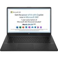 HP 17-cn3502sa 17.3" Laptop - IntelN100, 128 GB UFS, Black, Black